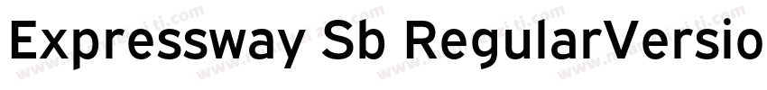 Expressway Sb RegularVersion 4000字体转换